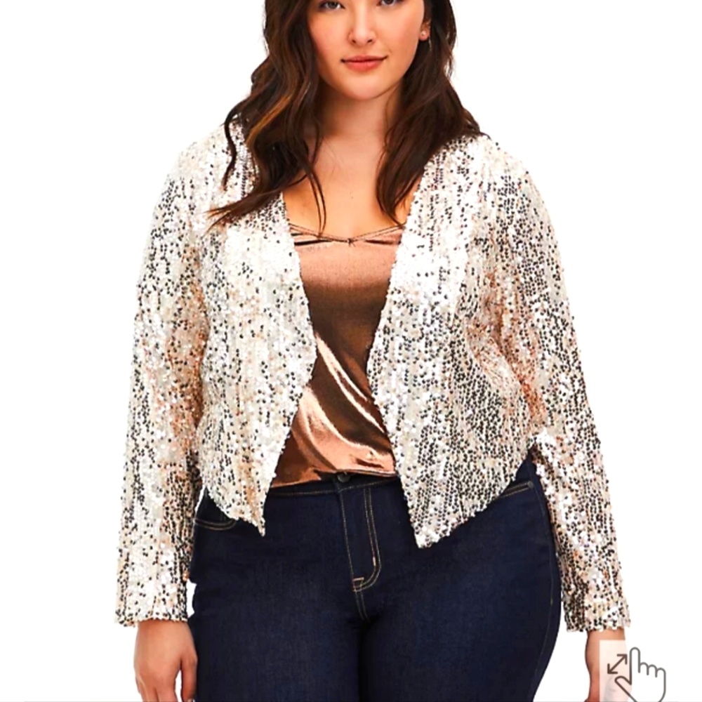 Torrid sequined blazer